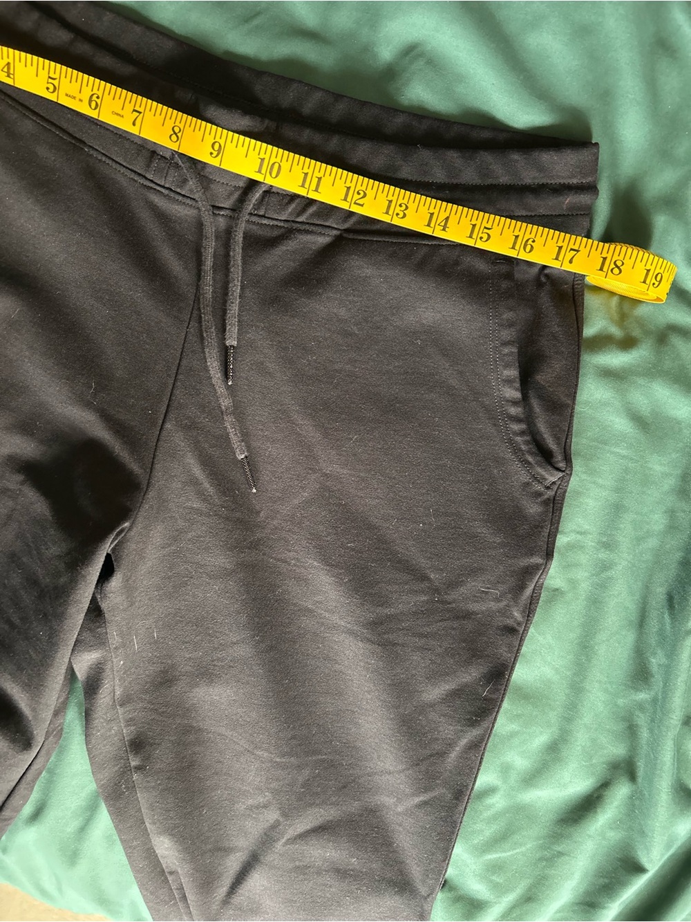 American Giant Black Drawstring Jogger Pants